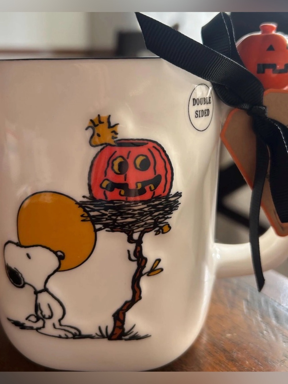 Snoopy Pumpkin Rae Dunn mug